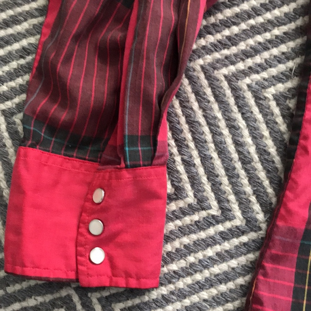 Wrangler men’s plaid cowboy shirt - Picture 4 of 13